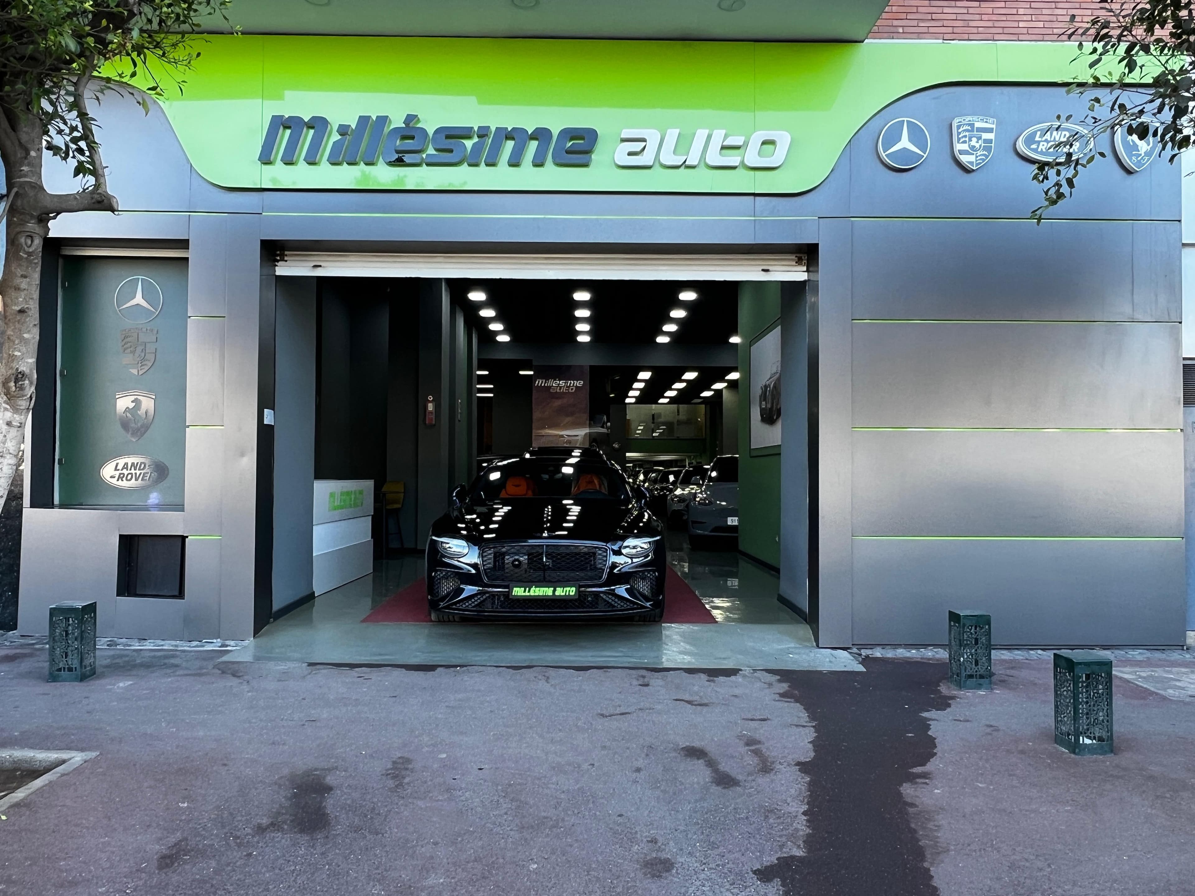 Façade du showroom Millesime Auto à Rabat.